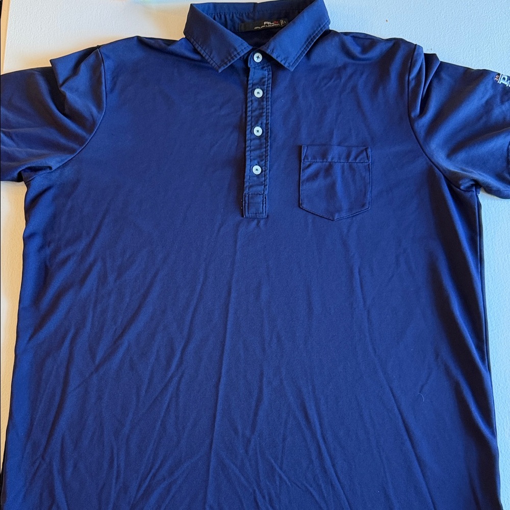 Ralph Lauren RLX Deep Blue Polo Shirt
